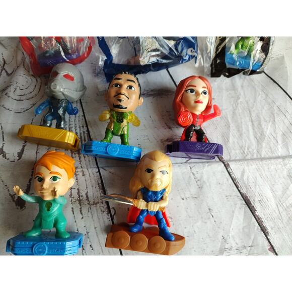 McDonald's Marvel Happy Meal Toys Set Of 8 3 Sealed Cake Toppers - Picture 5 of 11